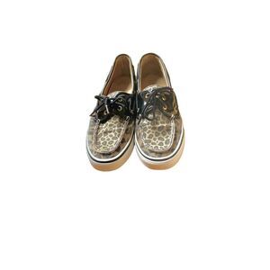 Women’s Sperry Top-Sider 9771577 Biscayne Leopard Boat Shoes 8M